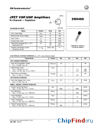 Datasheet 2N5486 производства ON Semiconductor